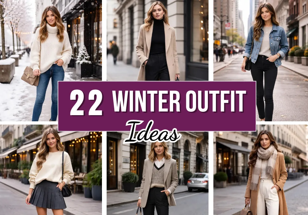 22 winter outfit ideas for women featuring stylish cozy and trendy winter fashion looks