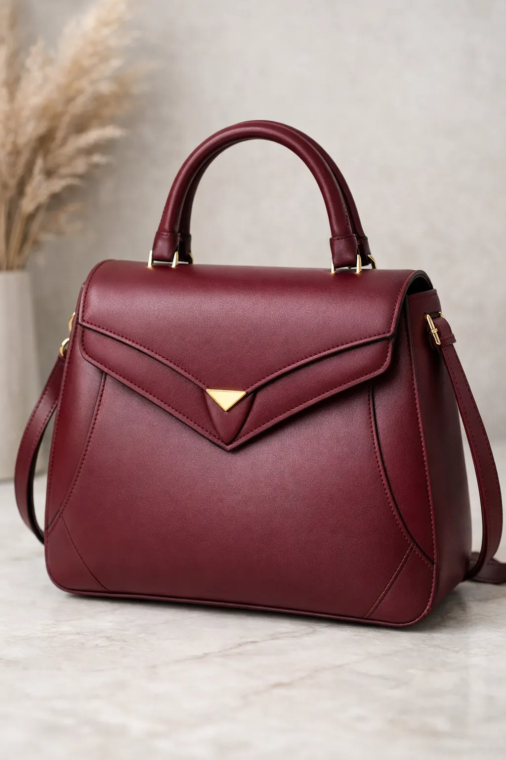 Burgundy structured purse inspiration, classy wine color handbag