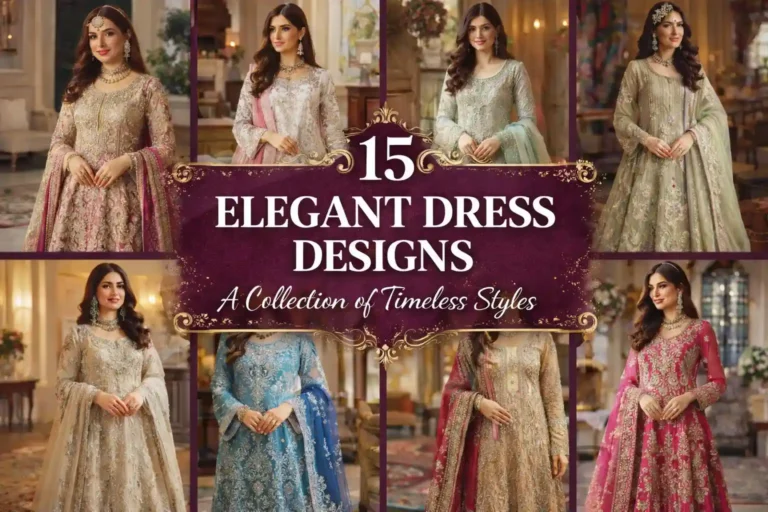 Elegant Pakistani women wearing embroidered formal dresses in soft lighting, showcasing timeless traditional fashion designs