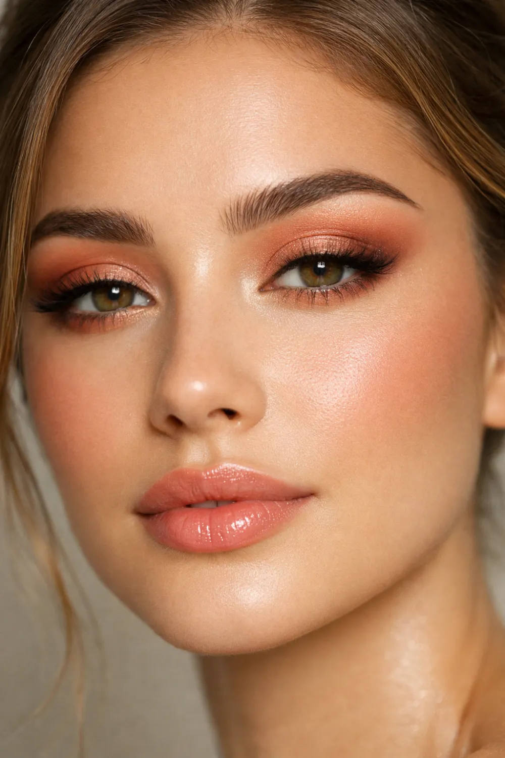 peachy soft glam eyeshadow for hooded eyes fresh everyday makeup