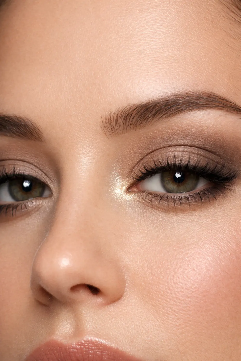 soft taupe everyday eyeshadow look for hooded eyes minimal eye makeup