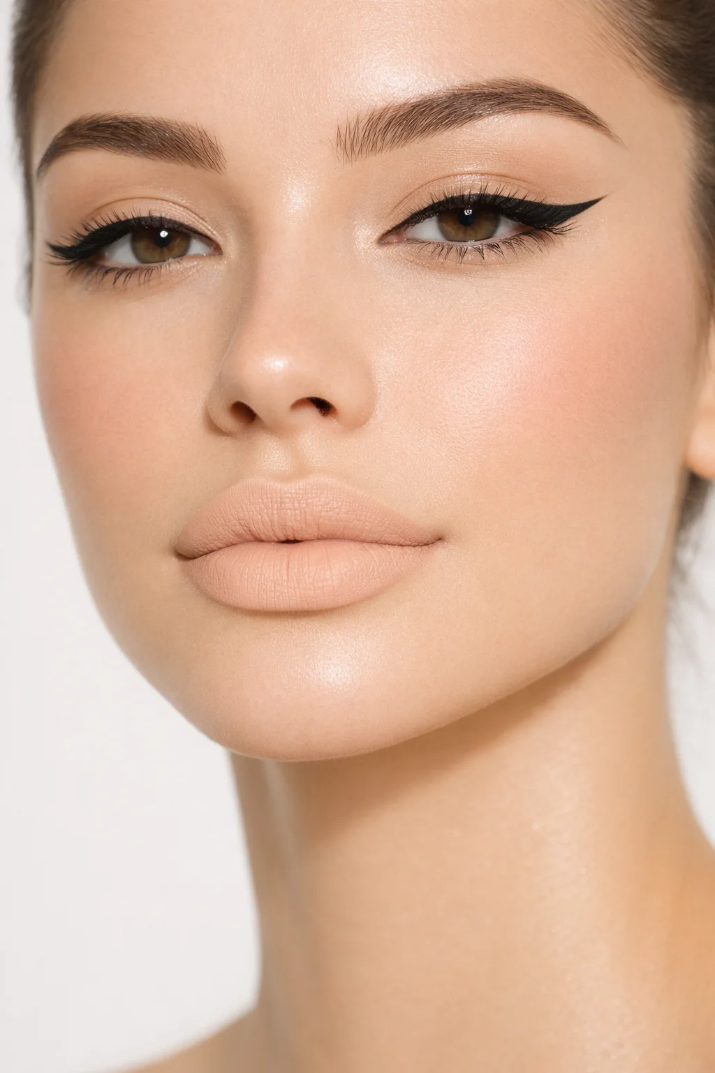 matte vanilla beige nude lipstick minimal makeup clean girl aesthetic look