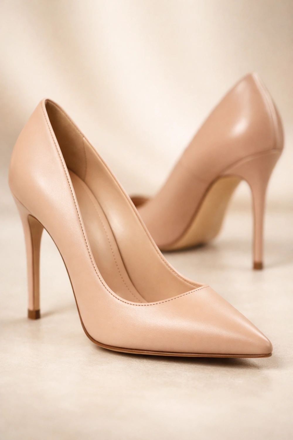 elegant nude pointed toe heels for women classic wardrobe essential shoes for office outfits and formal events