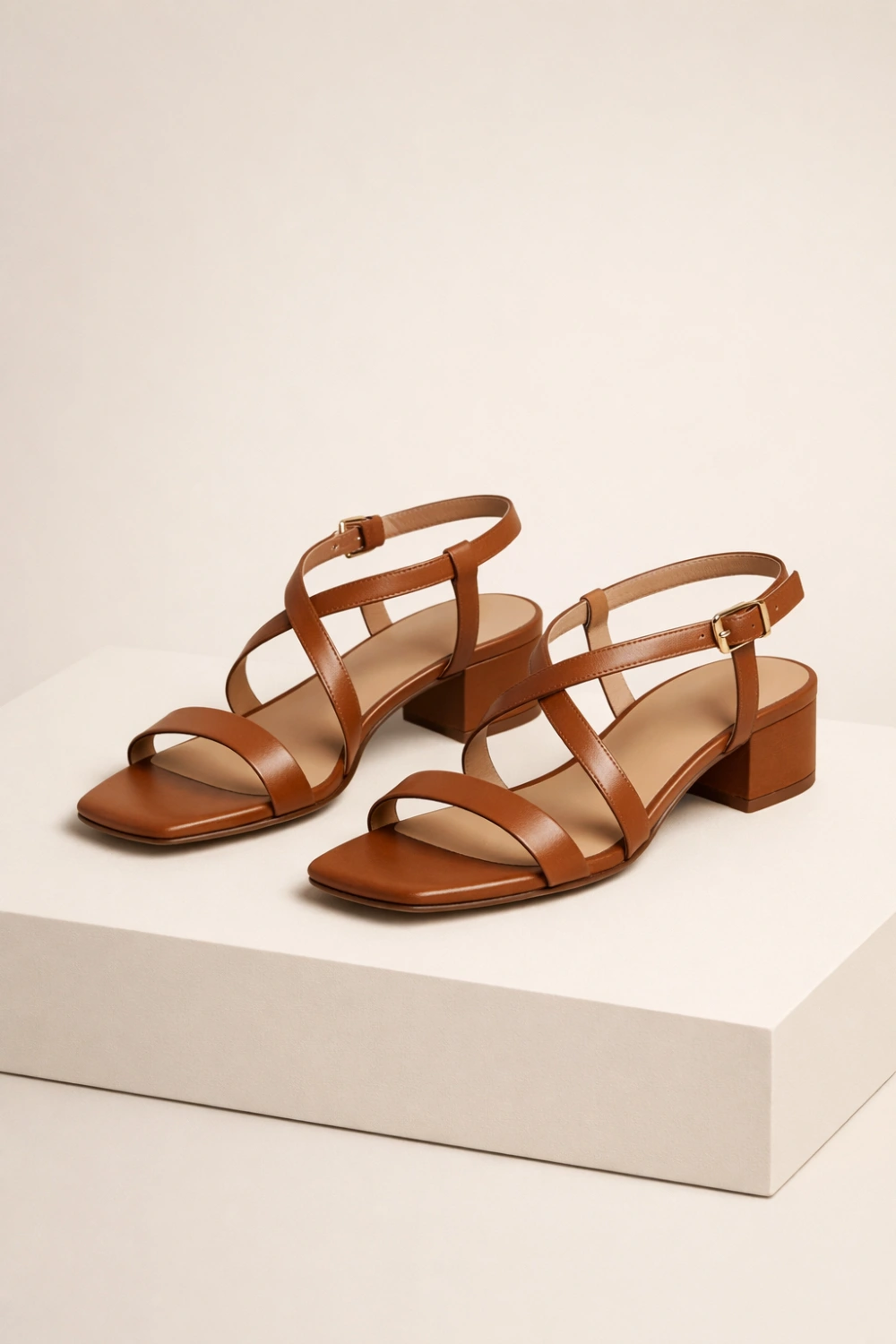 brown strappy leather sandals old money summer shoes women quiet luxury fashion inspiration