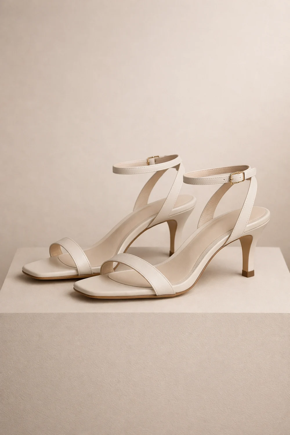 minimal ankle strap heels old money shoes elegant neutral heels quiet luxury fashion