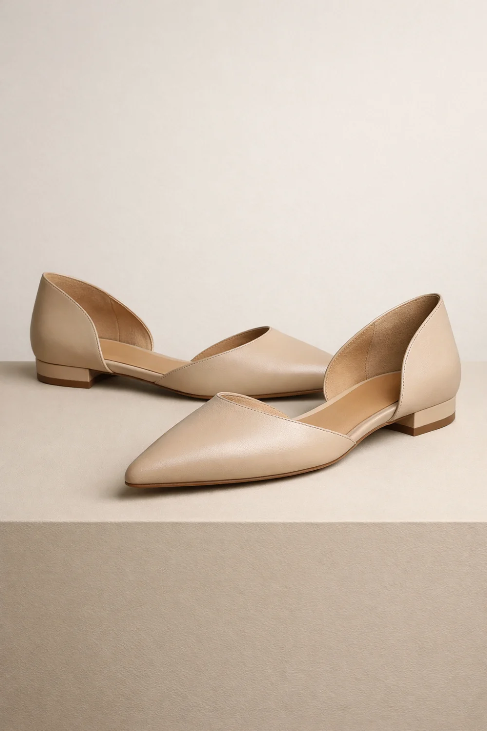 elegant d orsay flats old money shoes women minimalist quiet luxury flats fashion