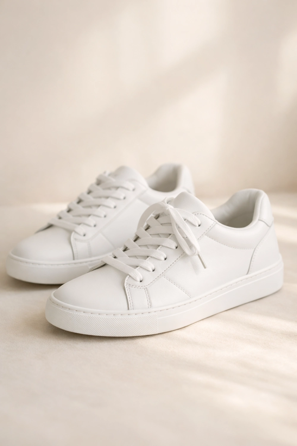 minimalist white sneakers for women casual everyday shoes modern wardrobe staple