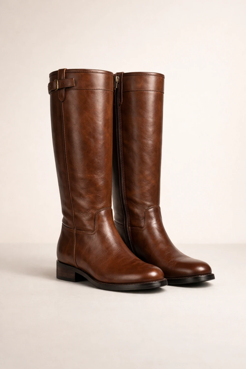 classic brown leather riding boots old money shoes women elegant equestrian style quiet luxury fashion