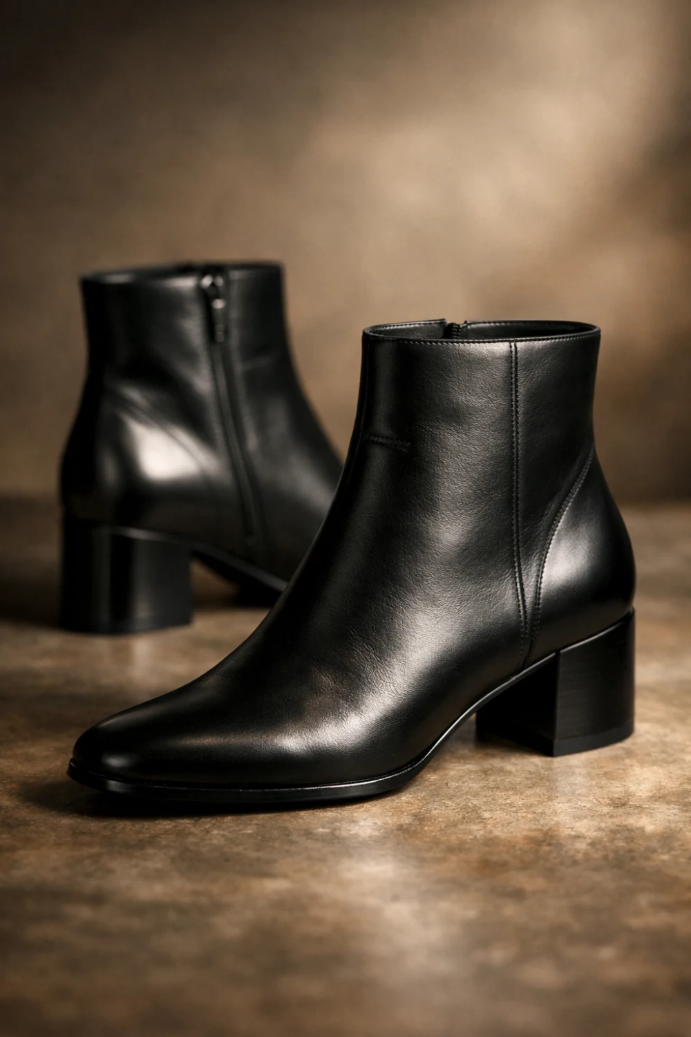 black leather ankle boots for women fall fashion wardrobe staple shoes
