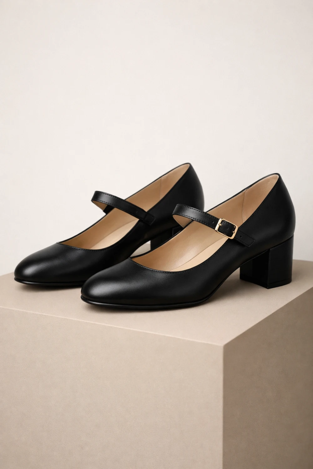black mary jane block heels old money shoes elegant vintage inspired heels quiet luxury style