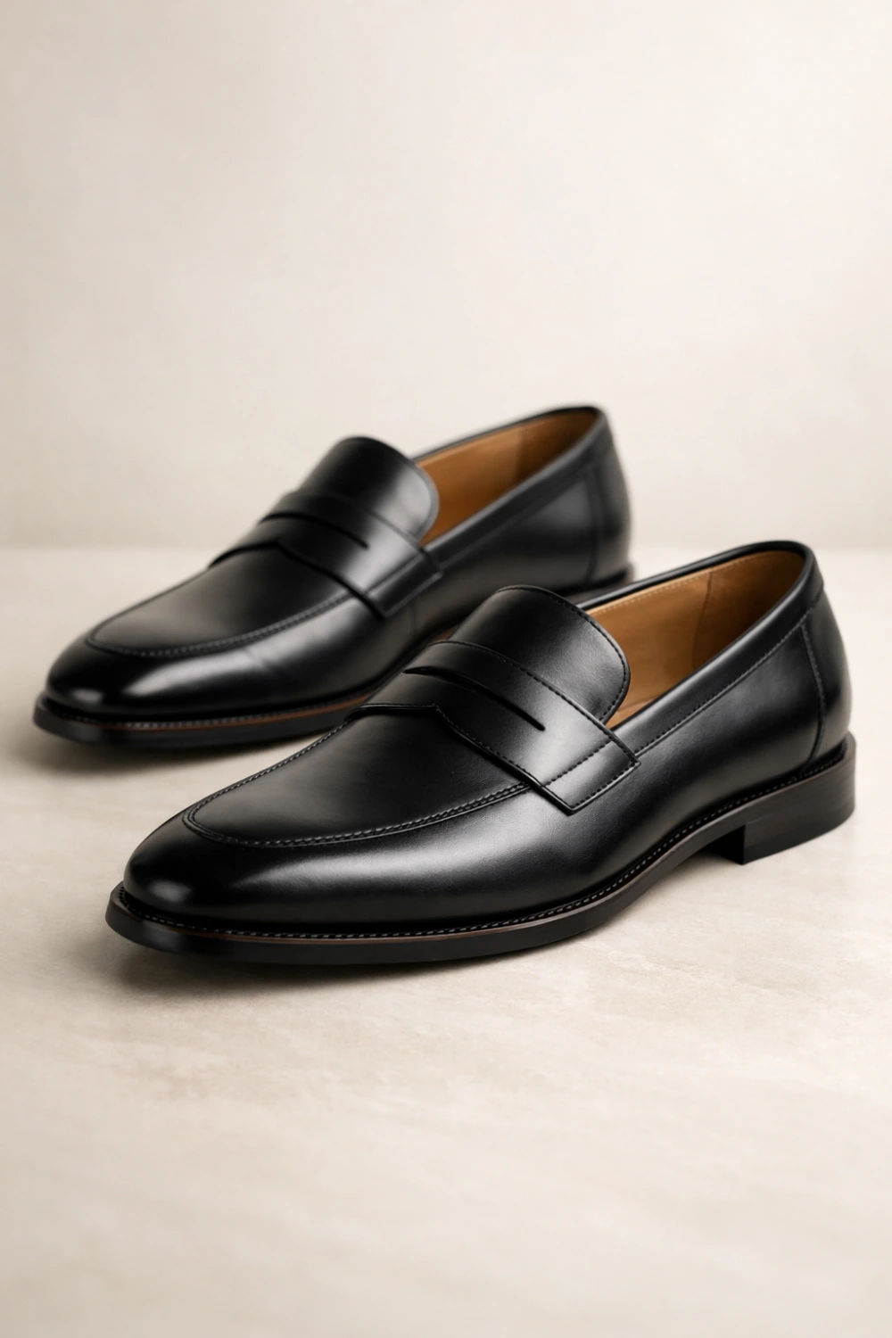 black leather loafers for women smart casual office shoes wardrobe essential