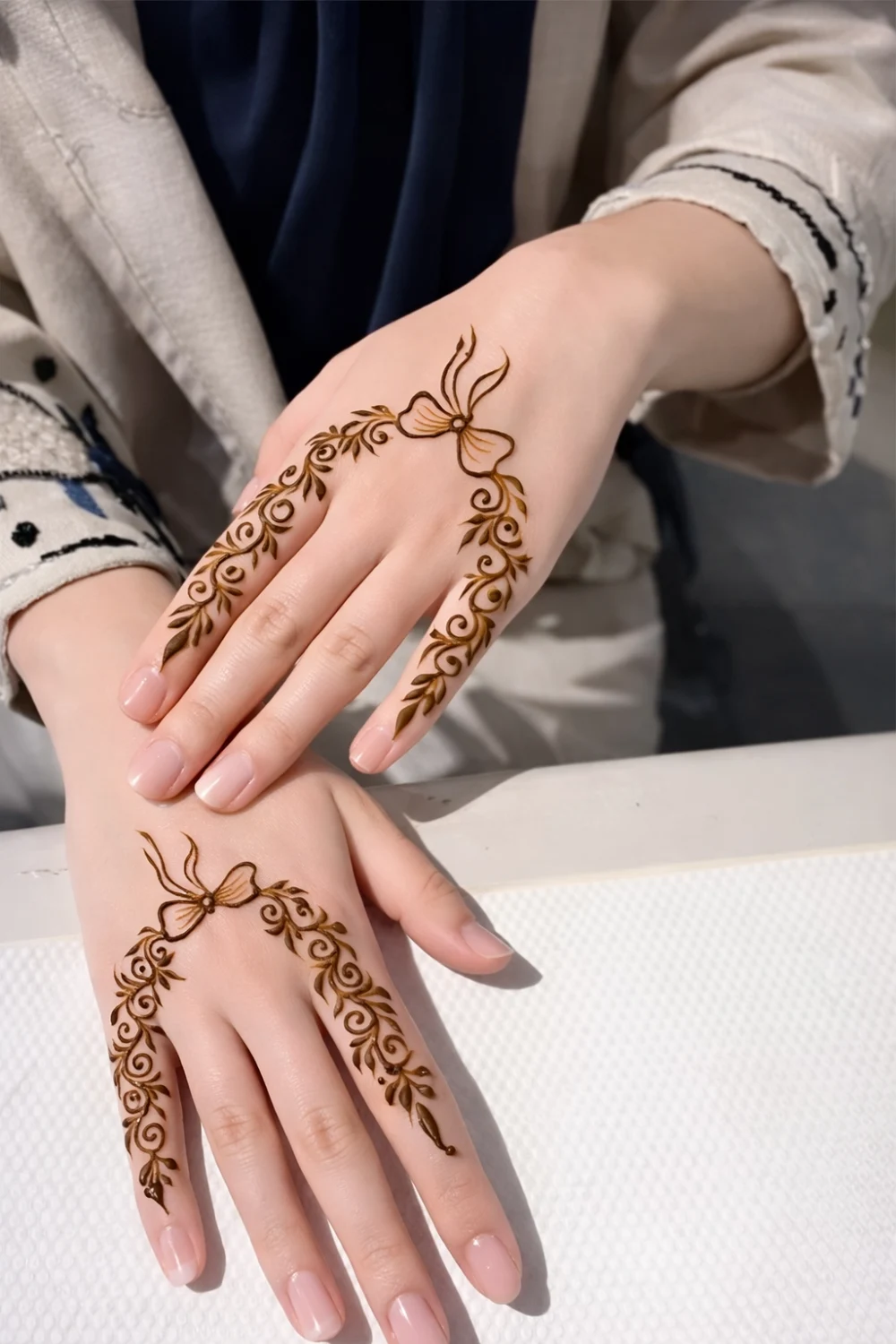 bracelet vine mehndi design minimal jewelry style elegant henna