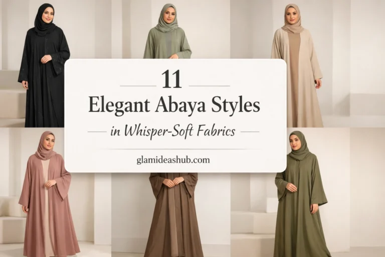 11 elegant abaya styles collage modest fashion inspiration whisper soft fabric abaya outfits modest outfit ideas for women