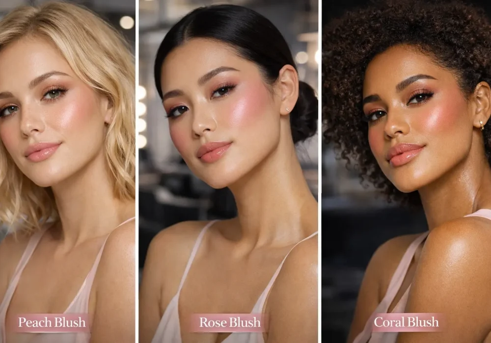 blush makeup looks collage peach rose coral blush looks natural glow soft glam beauty salon makeup