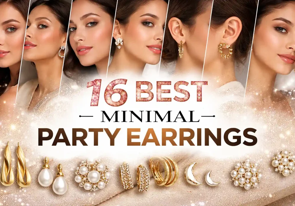 16 best minimal party earrings featured image modern gold and pearl jewelry collage