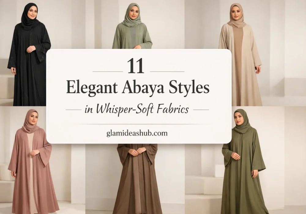 11 elegant abaya styles collage modest fashion inspiration whisper soft fabric abaya outfits modest outfit ideas for women